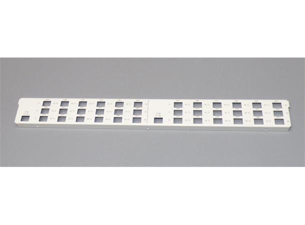 CWDM-filter frontplate Serie-E Hvit til varenr 604020